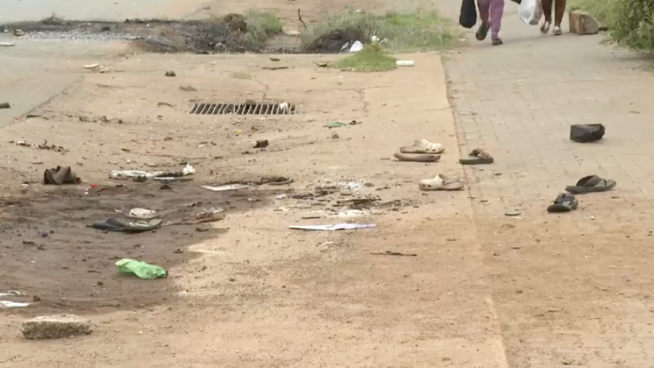 The scene of the Thokoza cash heist.