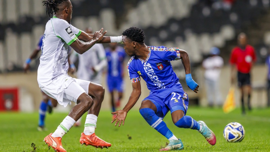 Seluleko Mahlambi of TS Galaxy FC. BackpagePix/Jana Kotze