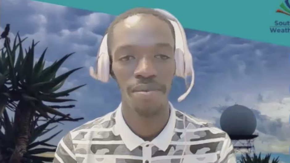 Abdul Ngcamu from the South African Weather Service