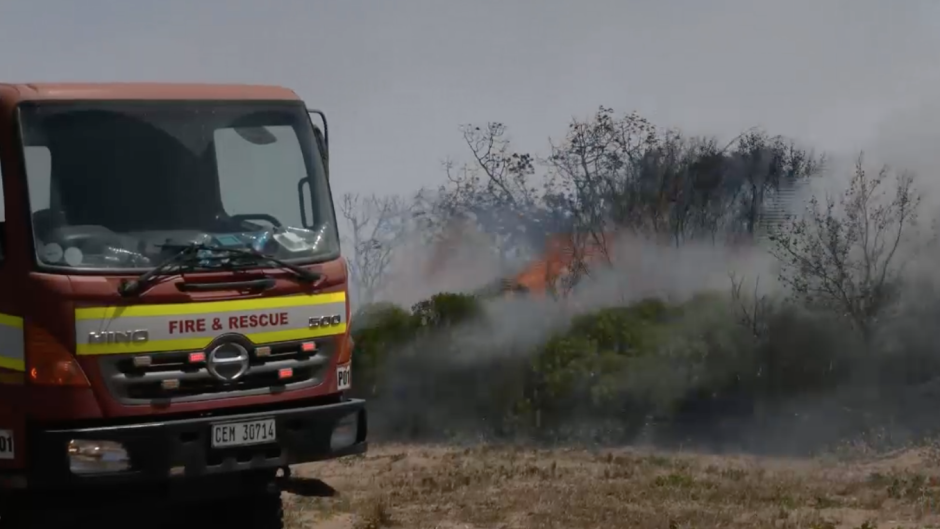 The fire in Pearly Beach.