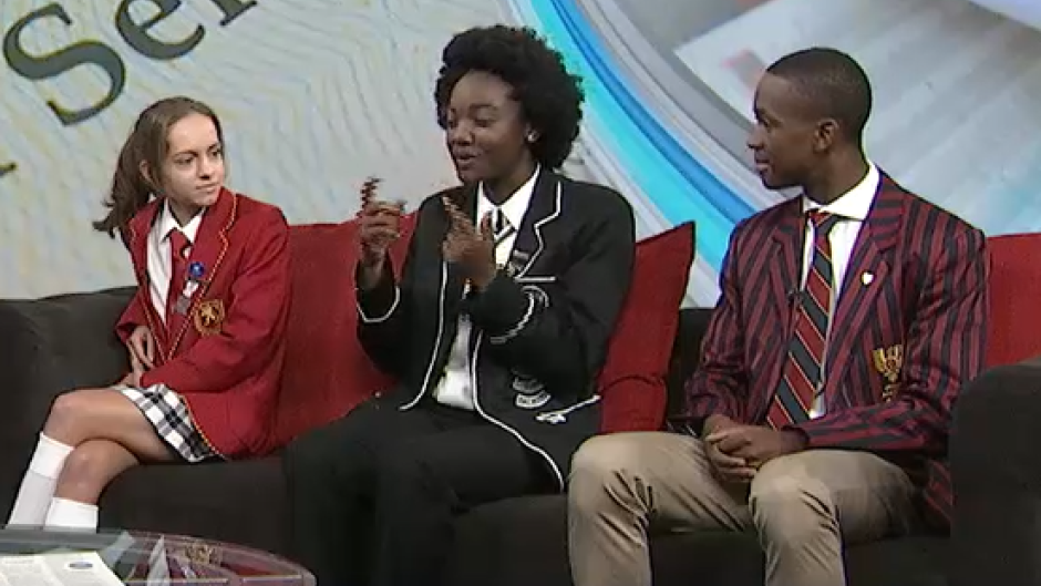 Kelly Phillips from Dainfern College, Nchongatakor Besong from Jeppe Girls High School and Size Gule from St John's College reflected on lessons that carried them in what they described as a demanding academic year.