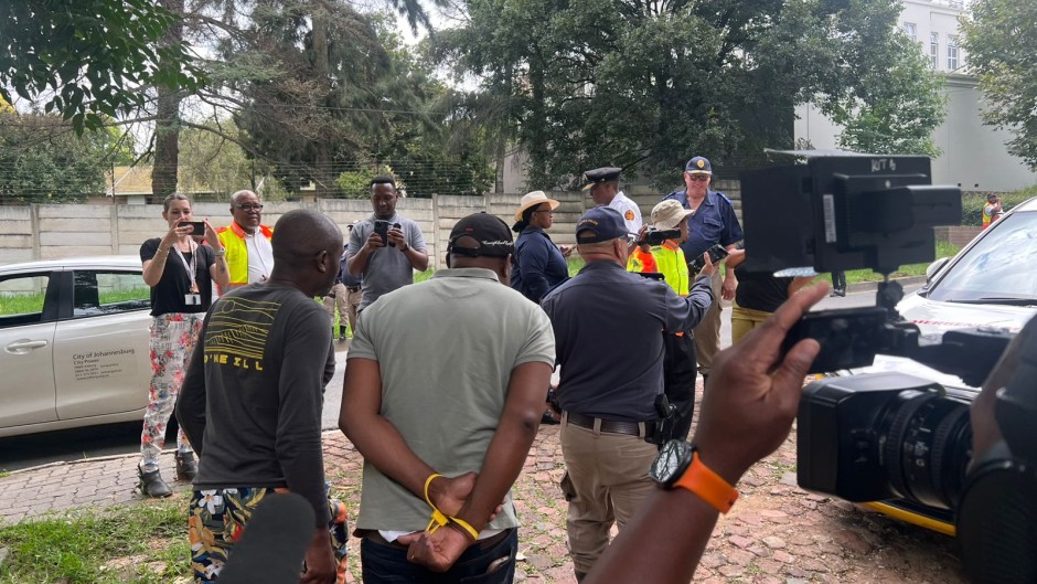 The City of Johannesburg is conducting a follow-up compliance verification at a Bryanston property that is being unlawfully occupied. Supplied