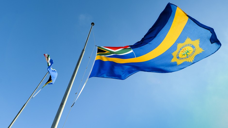 SAPS flag. Jaco Marais/ Netwerk24 / Gallo Images