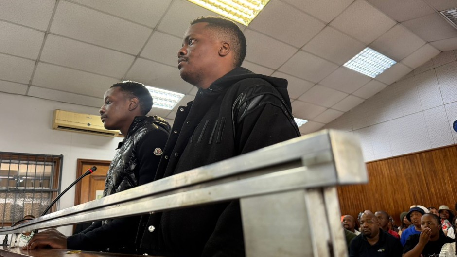 Bellarmine Mugabe and Tobias Mugabe Matonhdze. eNCA/Heidi Giokos