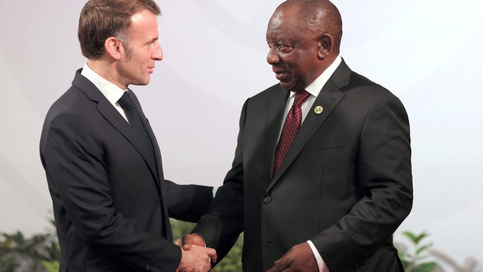 President Cyril Ramaphosa and French President Emmanuel Macron