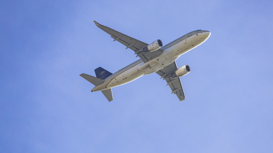 File: An Airbus A320 passenger aircraft spotted flying. Nicolas Economou/NurPhoto via AFP