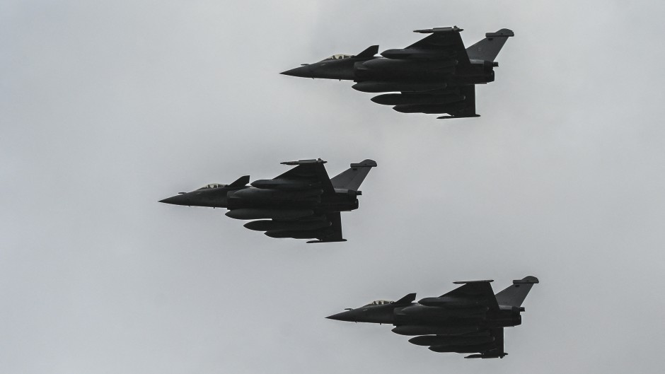 French Air and Space Force Rafale fighter jets. AFP/Philippe Lopez