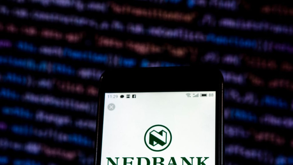 File: The Nedbank logo seen displayed on a smartphone. GettyImages/SOPA Images