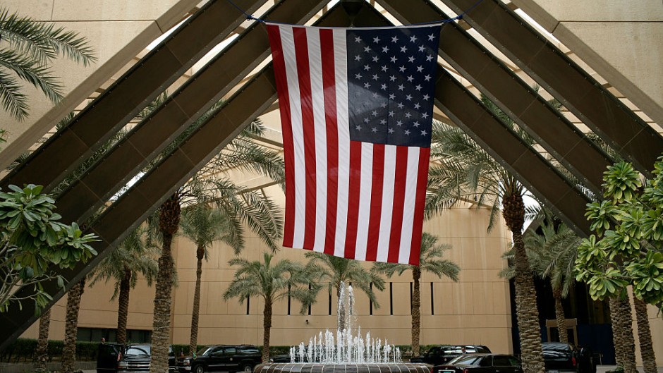 File: The United States Embassy in Riyadh, Saudi Arabia. GettyImages/Brooks Kraft