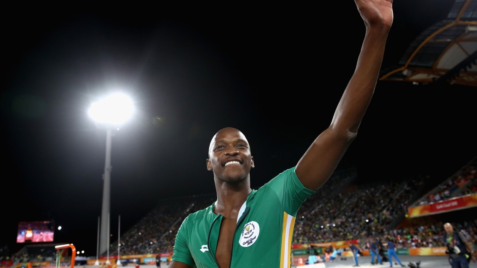 Luvo Manyonga leads the SA field team. Cameron Spencer/Getty Images