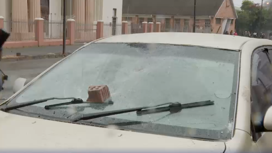 Vehicles damaged during Eastern Cape protest 