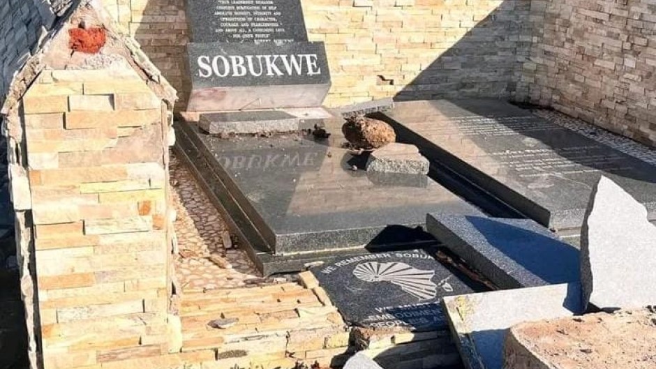 The Pan Africanist Congress of Azania (PAC) has opened a criminal case after gravesite of the founding President Robert Mangaliso Sobukwe was vandalised. Supplied