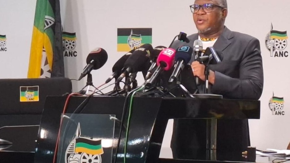 ANC SG Fikile Mbalula. eNCA/Aviwe Mtila