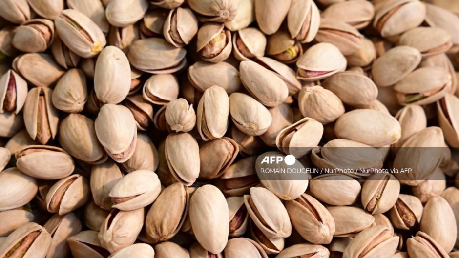Raw, organic pistachios. Romain Doucelin/NurPhoto via AFP