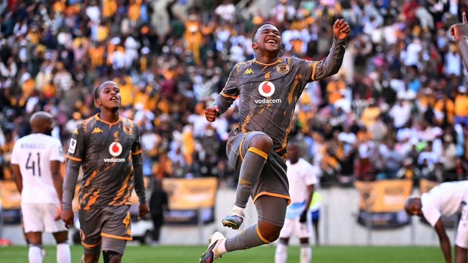 Mduduzi Shabalala celebrates his goal. BackpagePix/Ryan Wilkisky