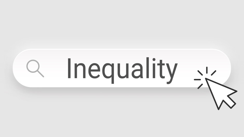 The word inequality. GettyImages/bgblue