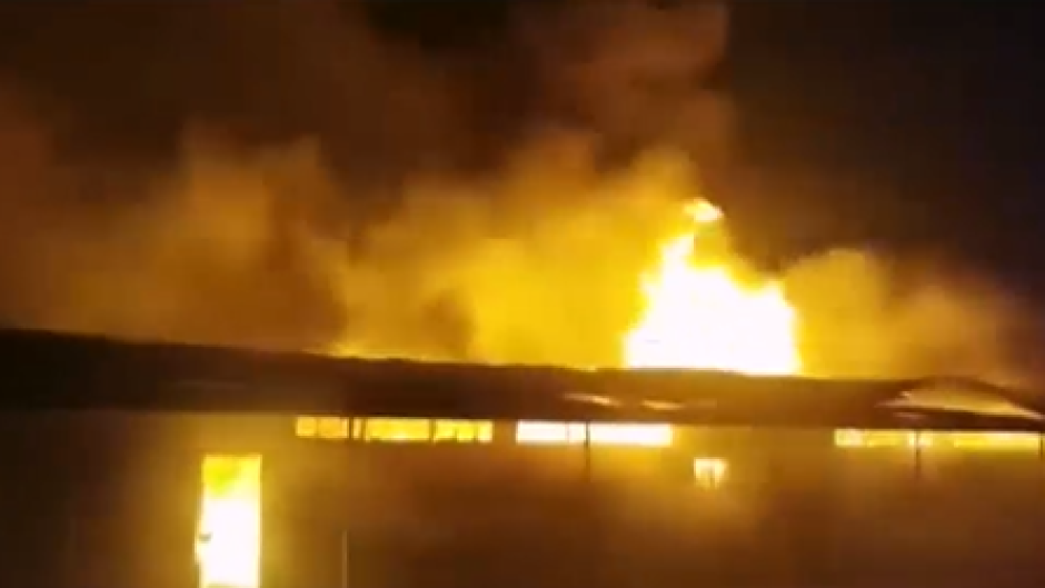  A fire has broken out at Riverlea Secondary School