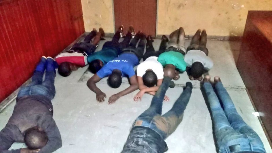 Thirteen alleged zama zama’s were arrested in Johannesburg on Tuesday. Photo supplied