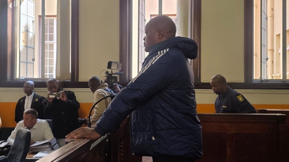 Brown Mogotsi in court. eNCA/Pule Letshwiti-Jones