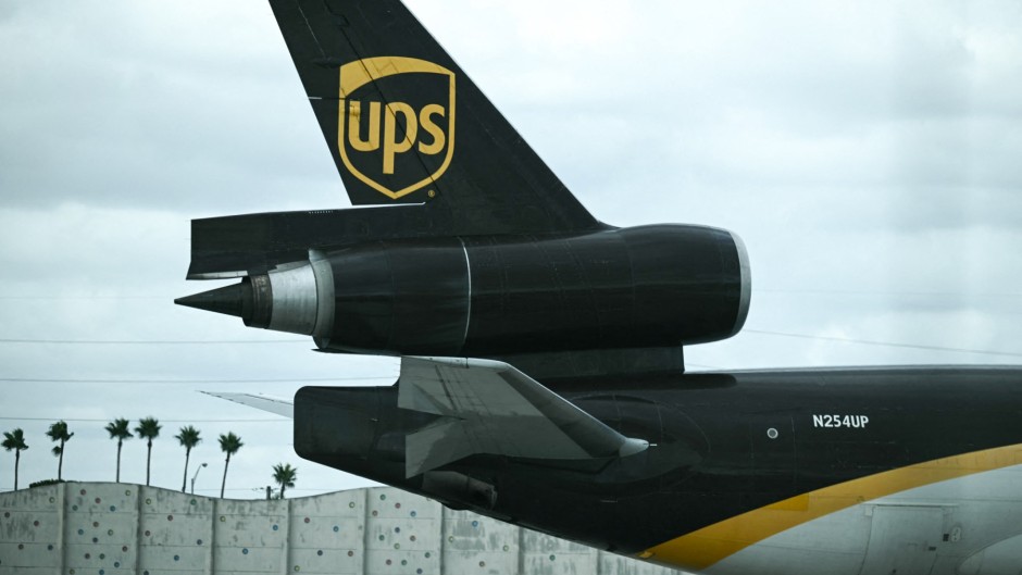 A view of a McDonnell Douglas MD-11 plane operated by UPS. AFP/Brendan Smialowski