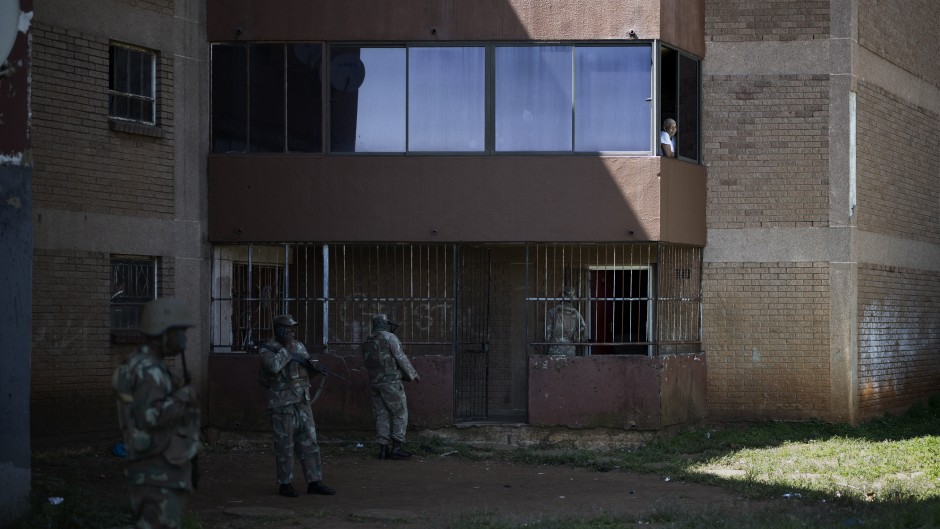 South African National Defence Force (SANDF) soldiers 