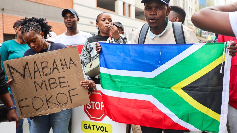 Anti-illegal immigration march. Lubabalo Lesolle/Gallo Images
