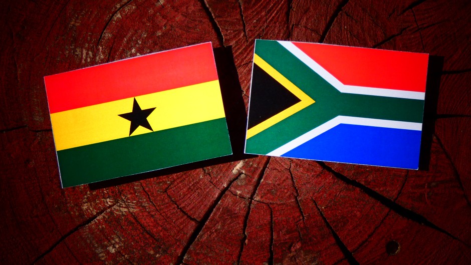 Ghana South Africa flag