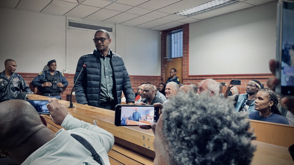 Fadiel Adams in court. eNCA/Dasen Thathiah