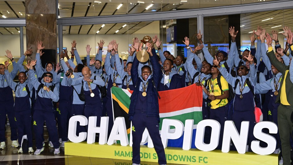 Mamelodi Sundowns are back home after clinching the CAF Champions League title.  Sydney Seshibedi/Gallo Images