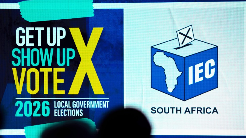 IEC 2026 local government elections logo. Getty Images