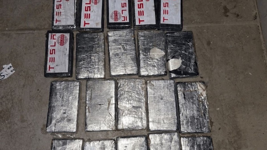 Durban harbour drug bust. X/SAPS