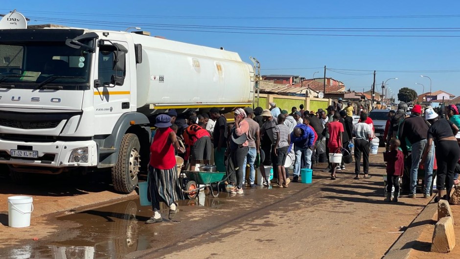 Residents in Dobsonville, Soweto, say water tankers have brought little relief to their water crisis. 