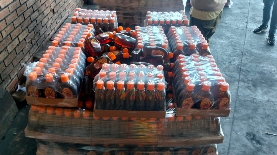 ops seize counterfeit and illicit goods worth R500 000. Supplied by SAPS
