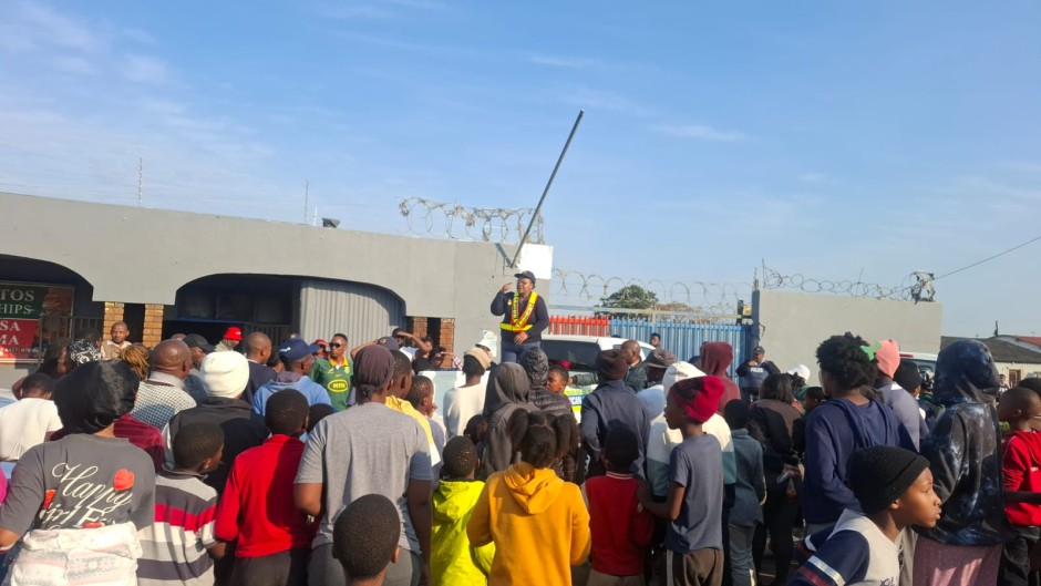 KuGompo City protest. Ronald Masinda/eNCA