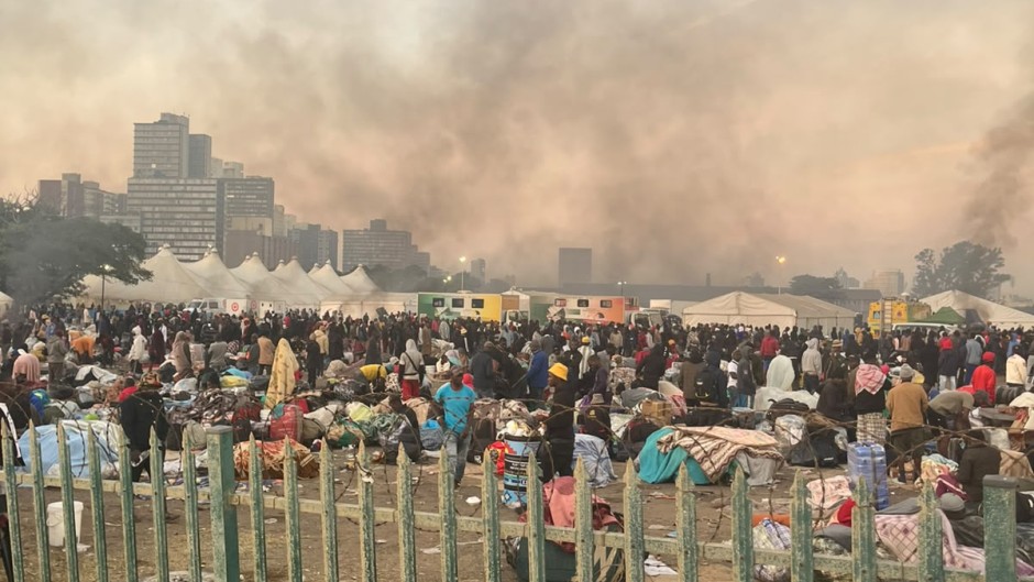 Stranded Malawian nationals in Durban. Nokwazi Qumbisa/eNCA