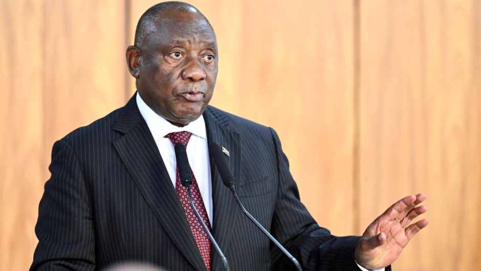 President Cyril Ramaphosa. AFP/Evaristo Sa