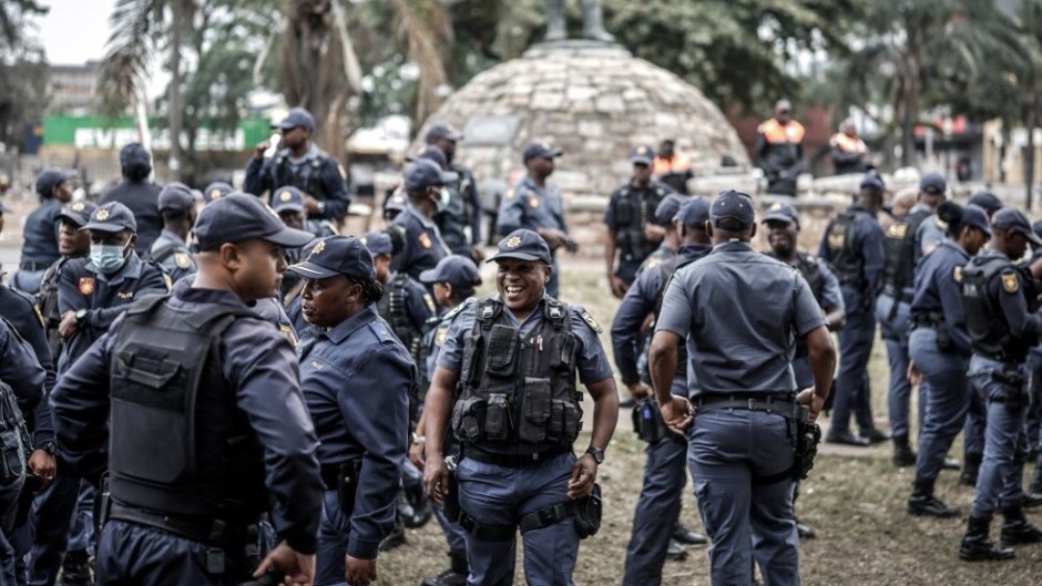 Police have arrested hundreds of people during anti-immigration protests. AFP