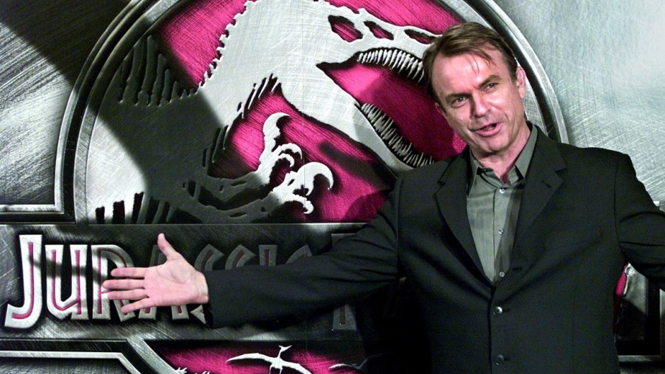 Actor Sam Neill poses during a press conference for the film Jurassic Park III. AFP/Toru Yamanaka