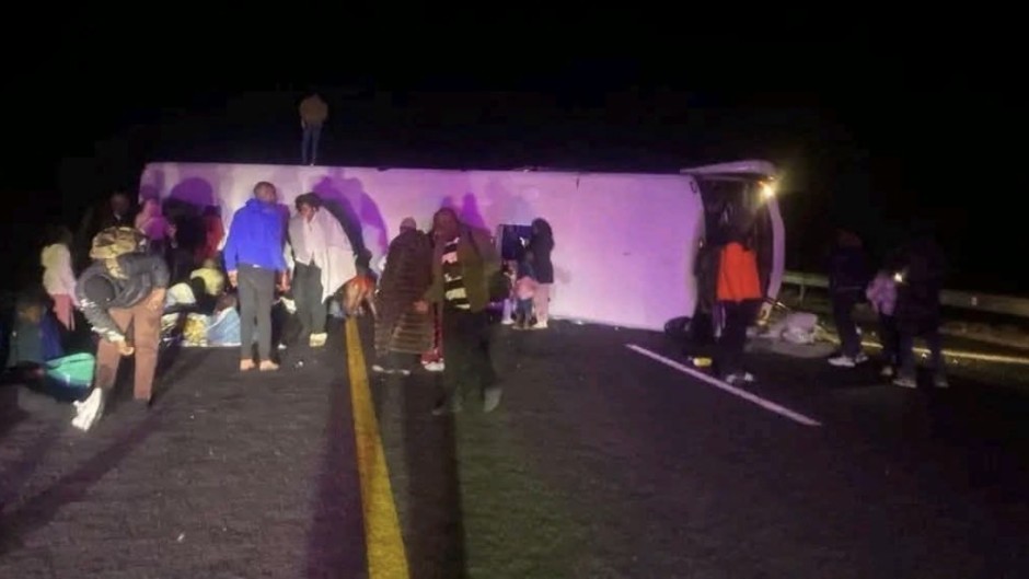 Eleven people killed in Free State bus crash. Supplied