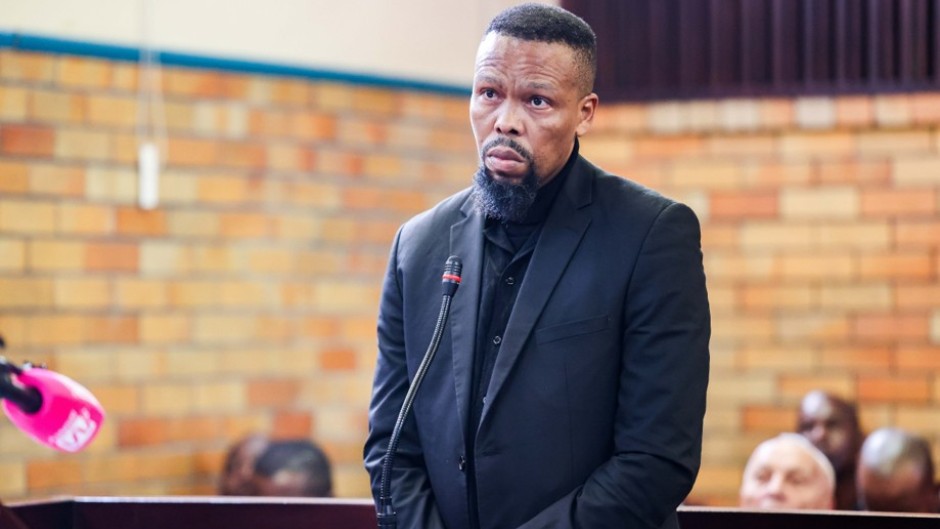 Former SAPS Special Task Force member, Matipandile Sotheni, appears at Brakpan magistrate's court. Gallo Images/OJ Koloti