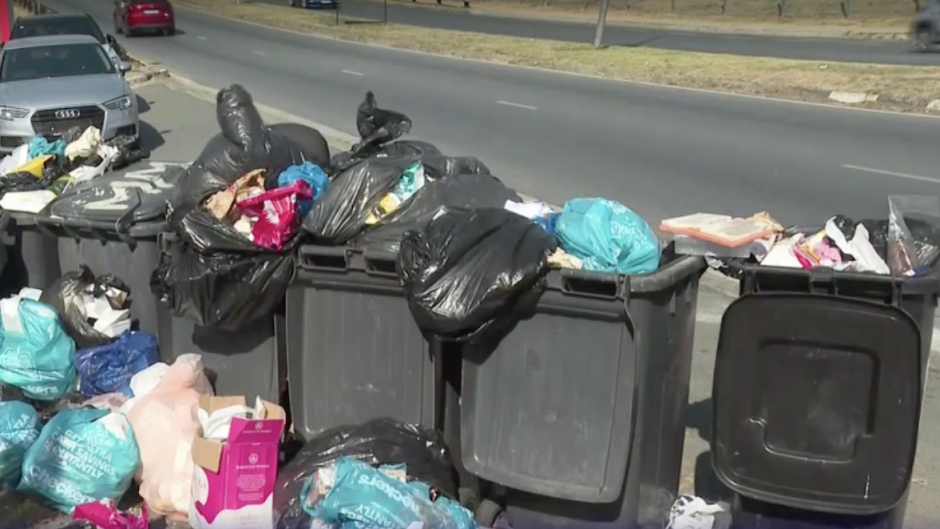 Overflowing bins
