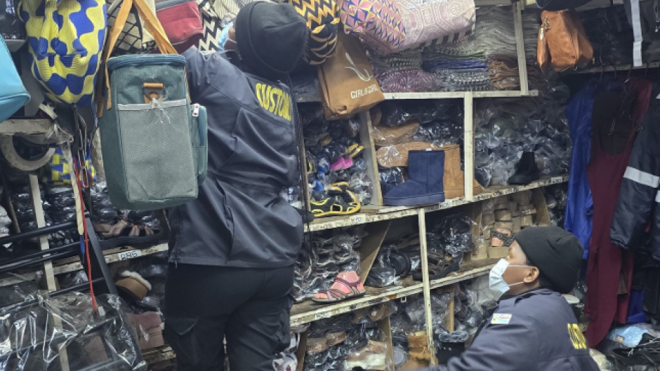 Authorities seize counterfeit and illicit goods. X/SAPoliceService