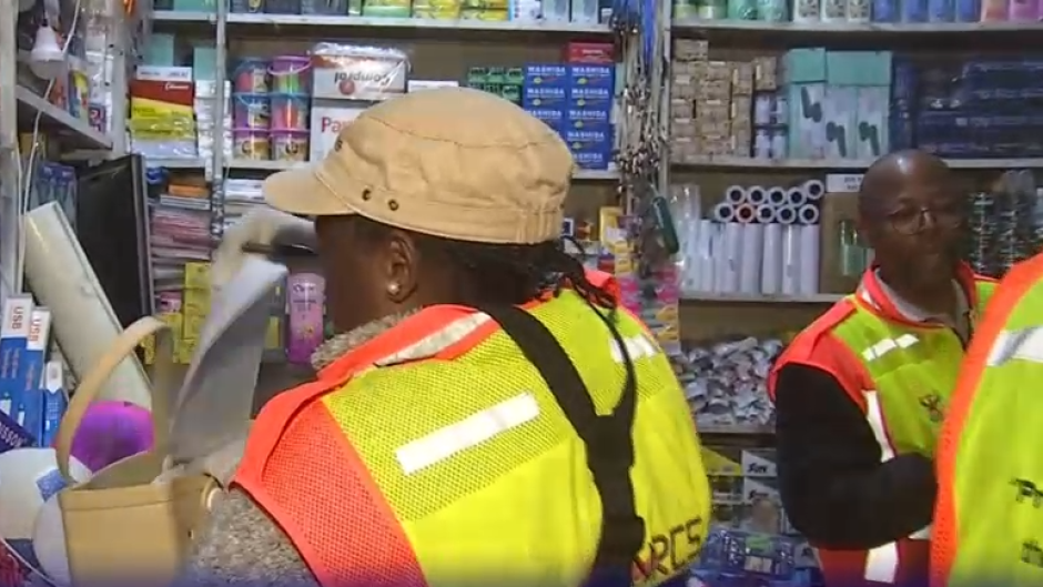 Authorities cracking down on fake goods in Johannesburg.