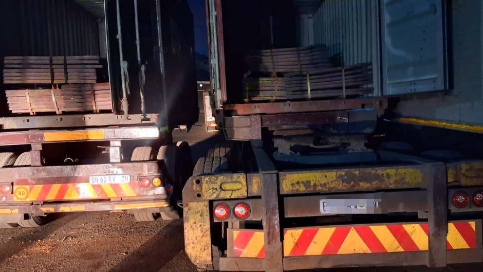 Two men arrested for possession of stolen copper sheets. Supplied