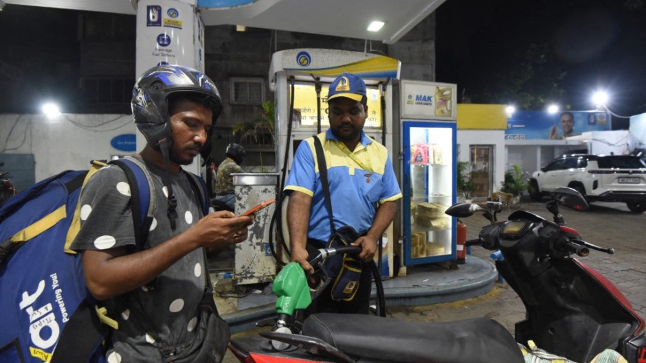 Petrol station in India