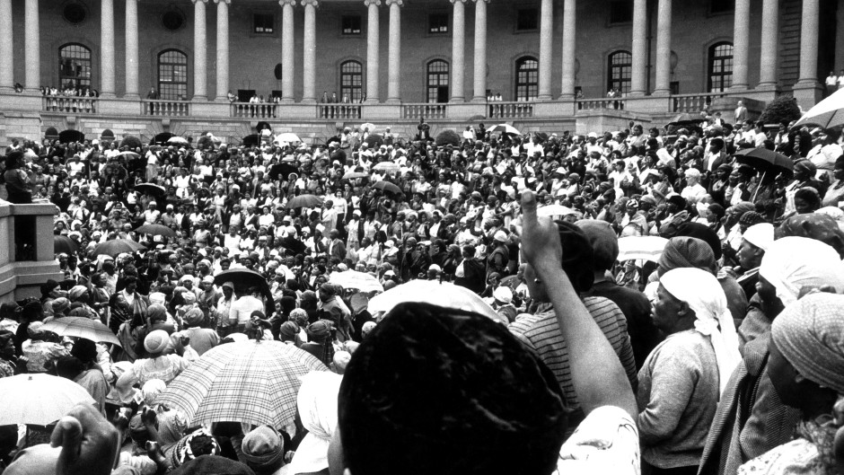 Women's march to the Union Buildings in August 1956 in Pretoria. Gallo Images/Johncom