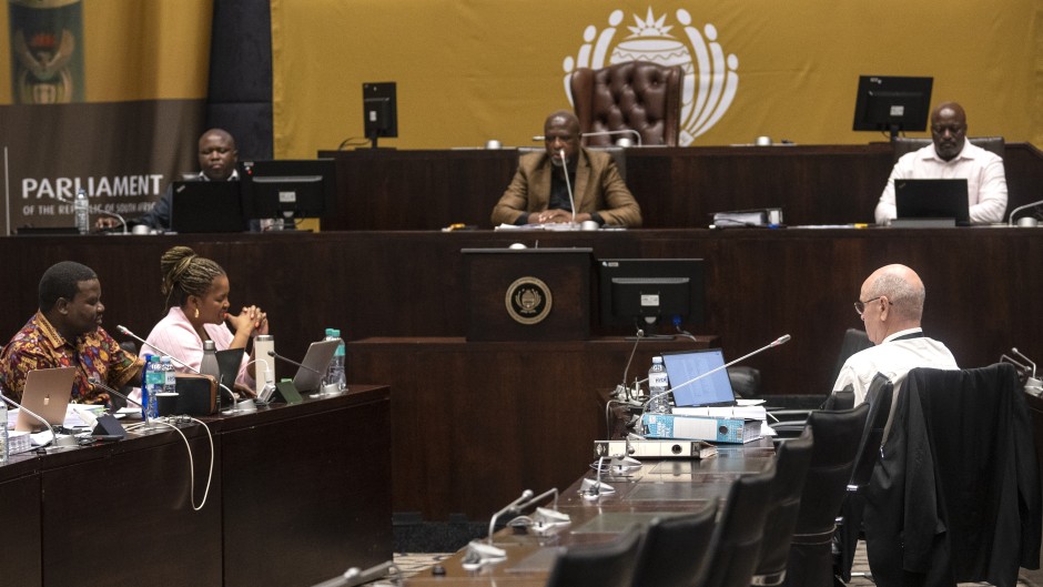 MPs seen at the SAPS Parliamentary Ad Hoc Committee inquiry. Gallo Images/Brenton Geach
