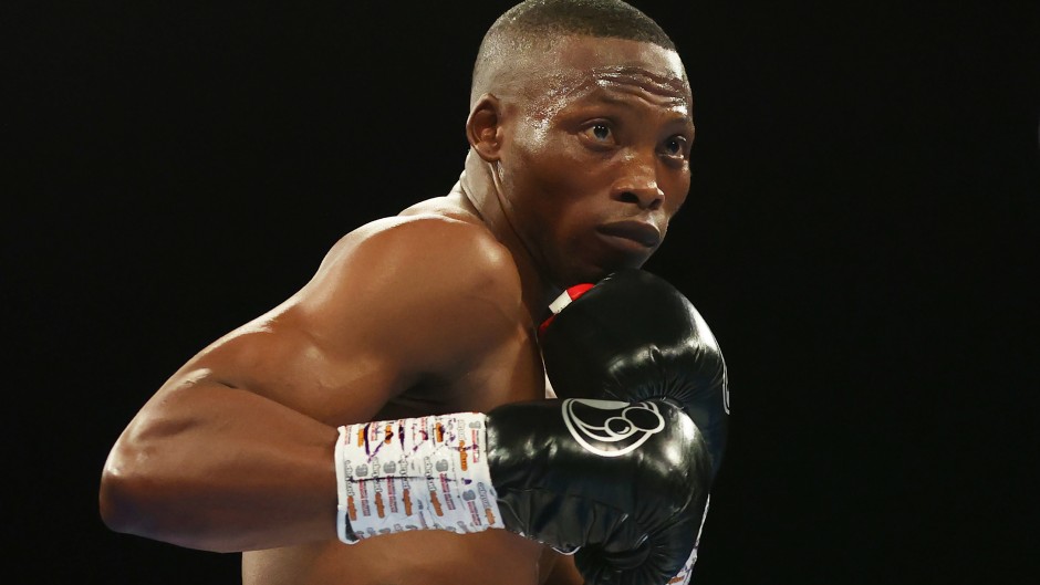Zolani Tete in action during the IBF International and Commonwealth Super Bantamweight Title fight between Jason Cuningham and Zolani Tete at OVO Arena Wembley on July 02, 2022 in London, England. (Photo by James Chance/Getty Images)