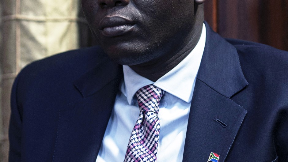 PRETORIA, SOUTH AFRICA - JUNE 4: South African Minister of International Relations and Cooperation Ronald Lamola attends a media briefing on June 4, 2026 at Union Buildings in Pretoria, South Africa. President Ruto was invited for a state visit June 3-5, and the focus was on deepening economic cooperation, facilitating business partnership and exploring strategies for unlocking the full potential of trade and investment between the two countries. (Photo by Per-Anders Pettersson/Getty Images)