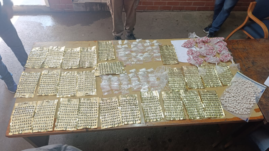 Drugs seized in Phoenix, north of Durban.